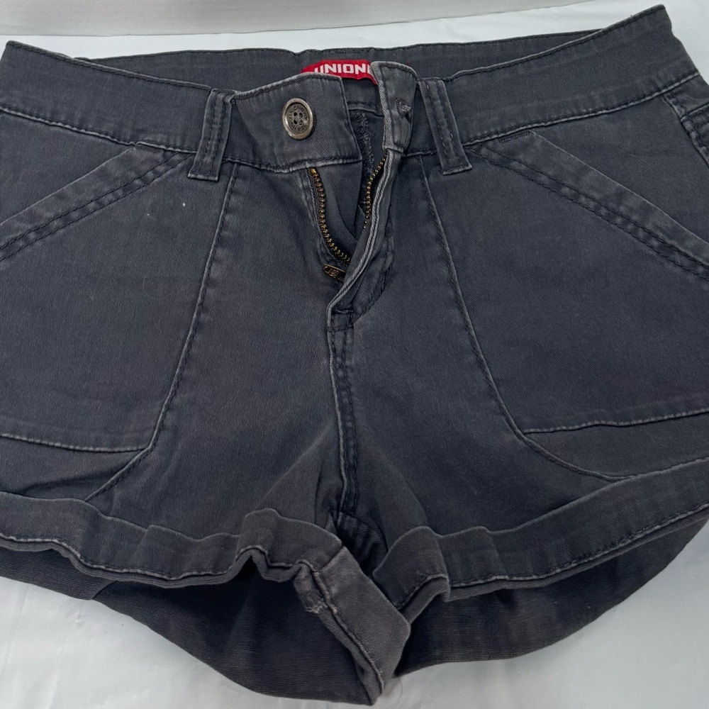 UNIONBAY Black Denim Shortie Shorts